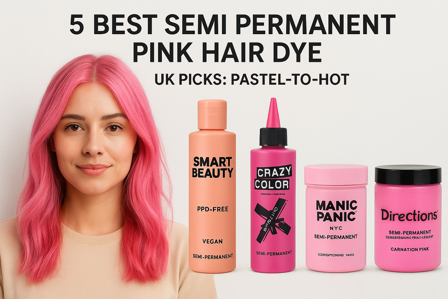 5 Best Semi Permanent Pink Hair Dye UK Picks: Pastel-To-Hot
