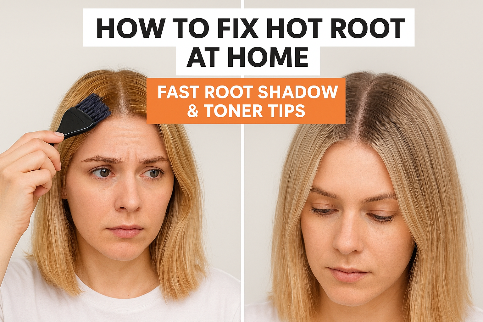How To Fix Hot Roots At Home: Fast Root Shadow & Toner Tips