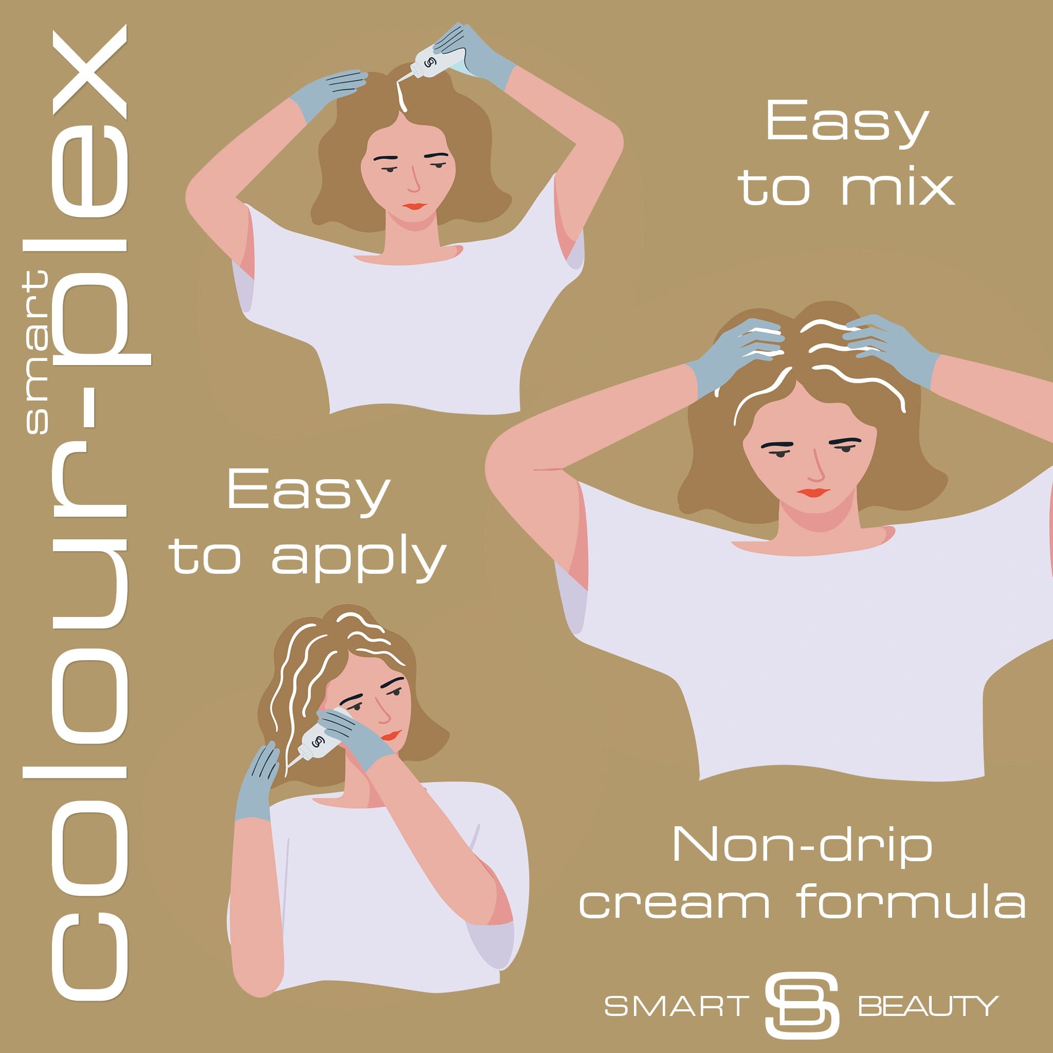 Creamy Blonde Hair Dye with added Plex Hair Care Conditioner, Permanent Hair Colour