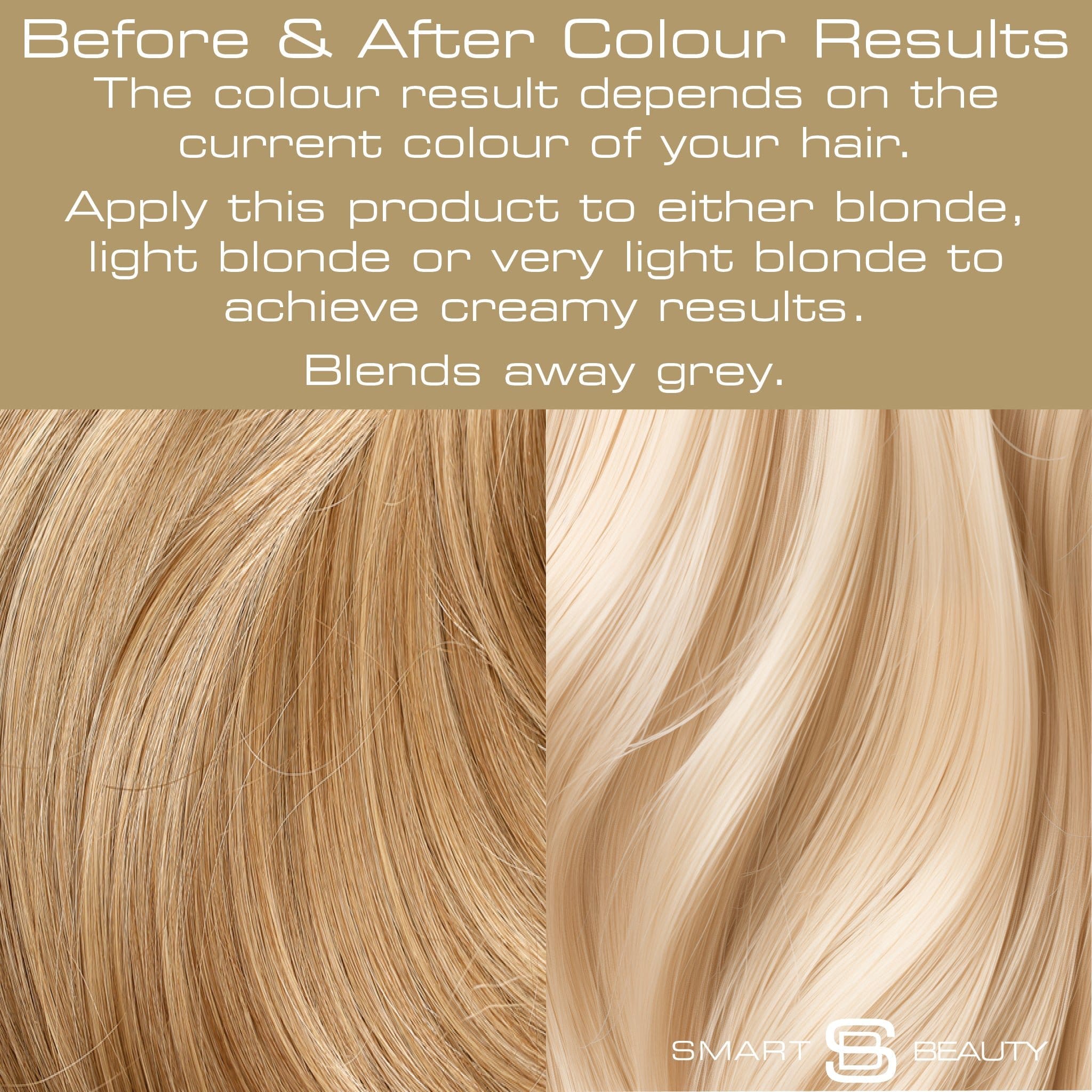 Creamy Blonde Hair Dye with added Plex Hair Care Conditioner, Permanent Hair Colour