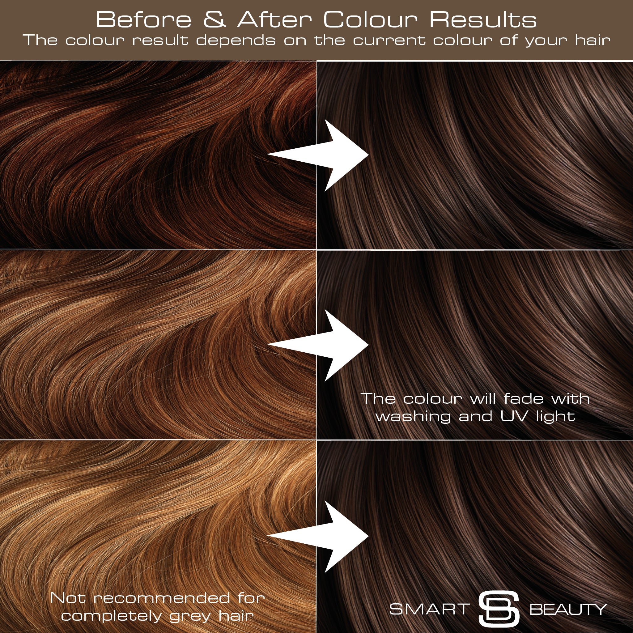 Smart Beauty Espresso Brown Hair Dye with Added Plex Hair Care Conditioner, Permanent Hair Colour
