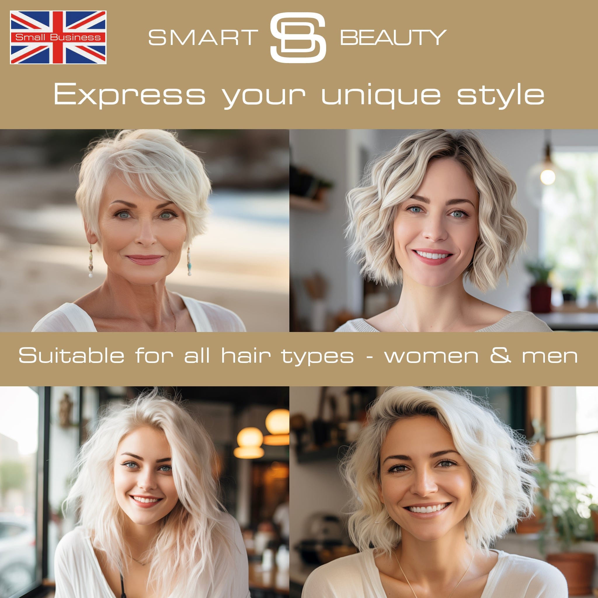 Smart Beauty Platinum Blonde Hair Dye with Added Plex Hair Care Conditioner, Permanent Hair Colour