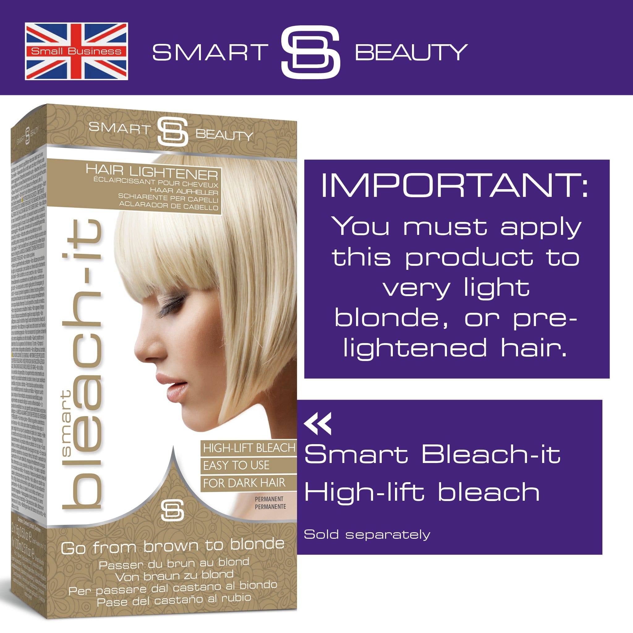 Pure Purple Vibrant Semi-permanent Hair Colour